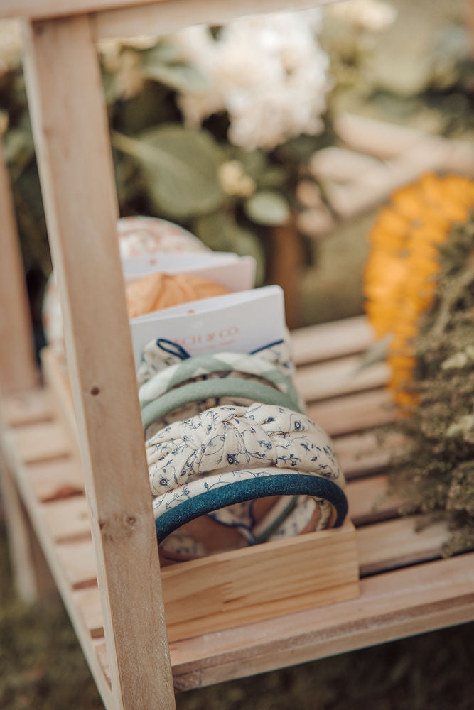 Classic Knot Headband | Organic Cotton | Sunset Meadow