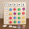 Montessori Wooden Board Game – Educational Logic & Color Toy for Kids